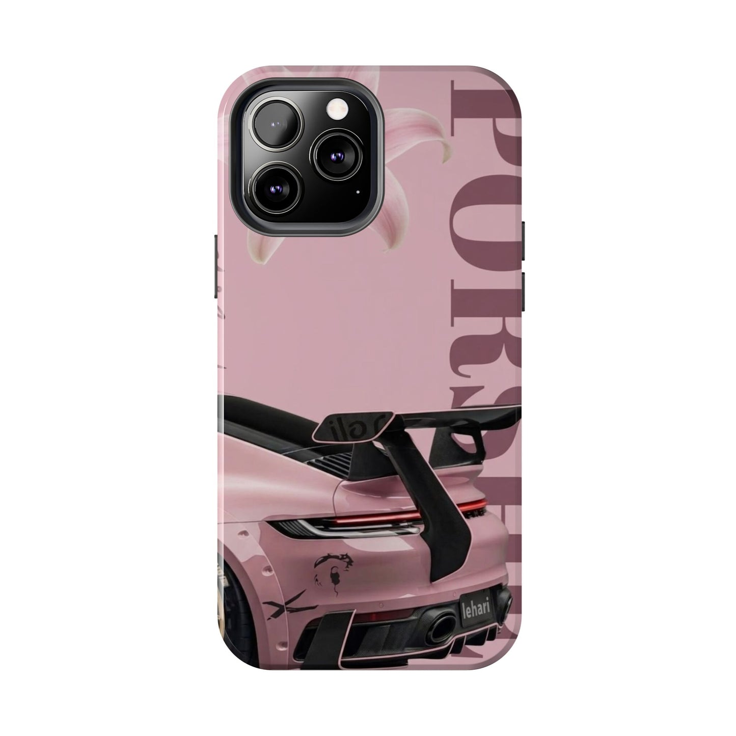 Pink Racing Car Tough Phone Case — 'Queen' Sportback Design