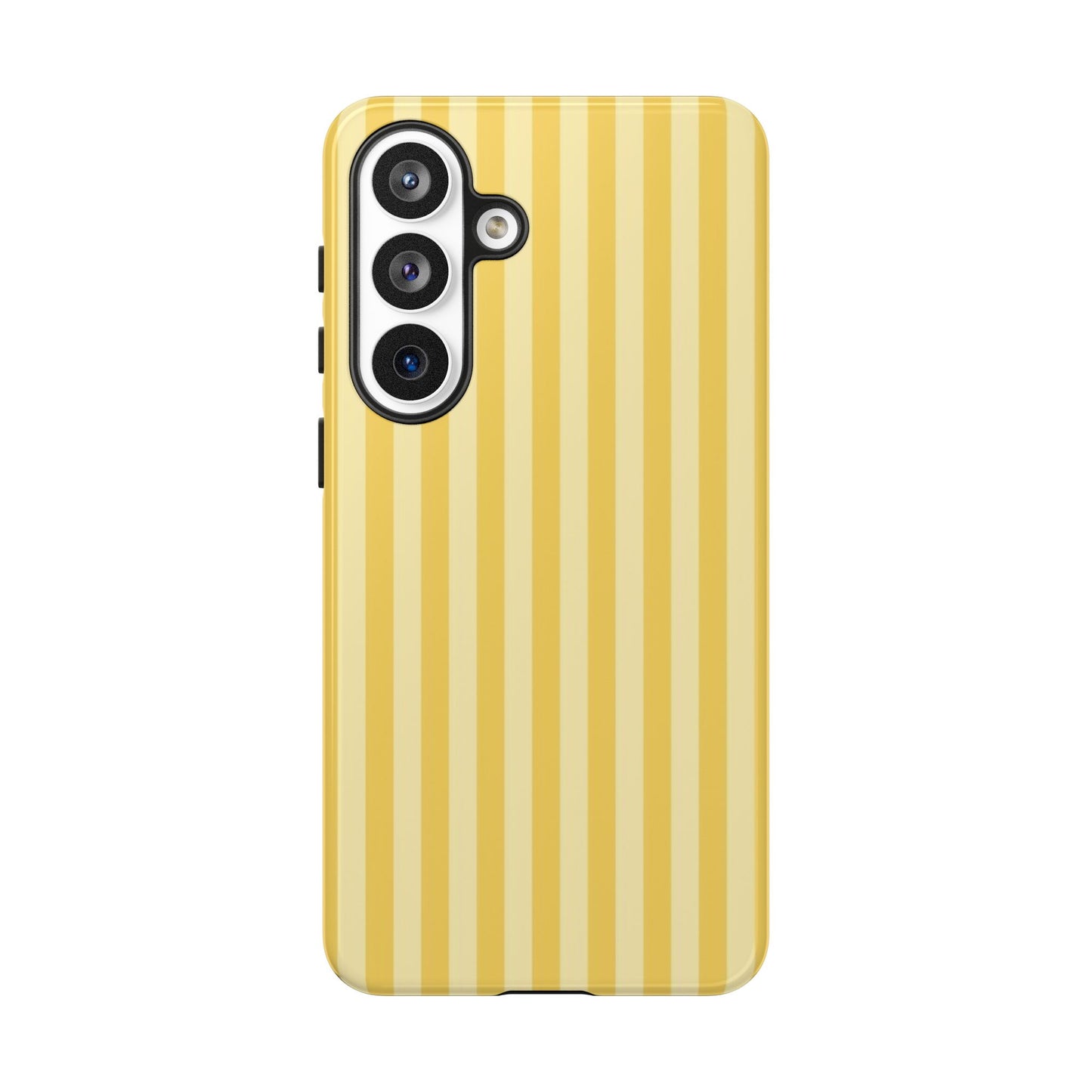 Yellow Stripe Tough Phone Case — Durable Protective iPhone Cover