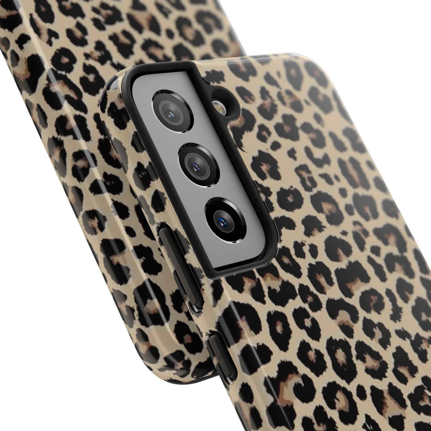 Leopard Print Tough Phone Case — Durable Protective iPhone Cover