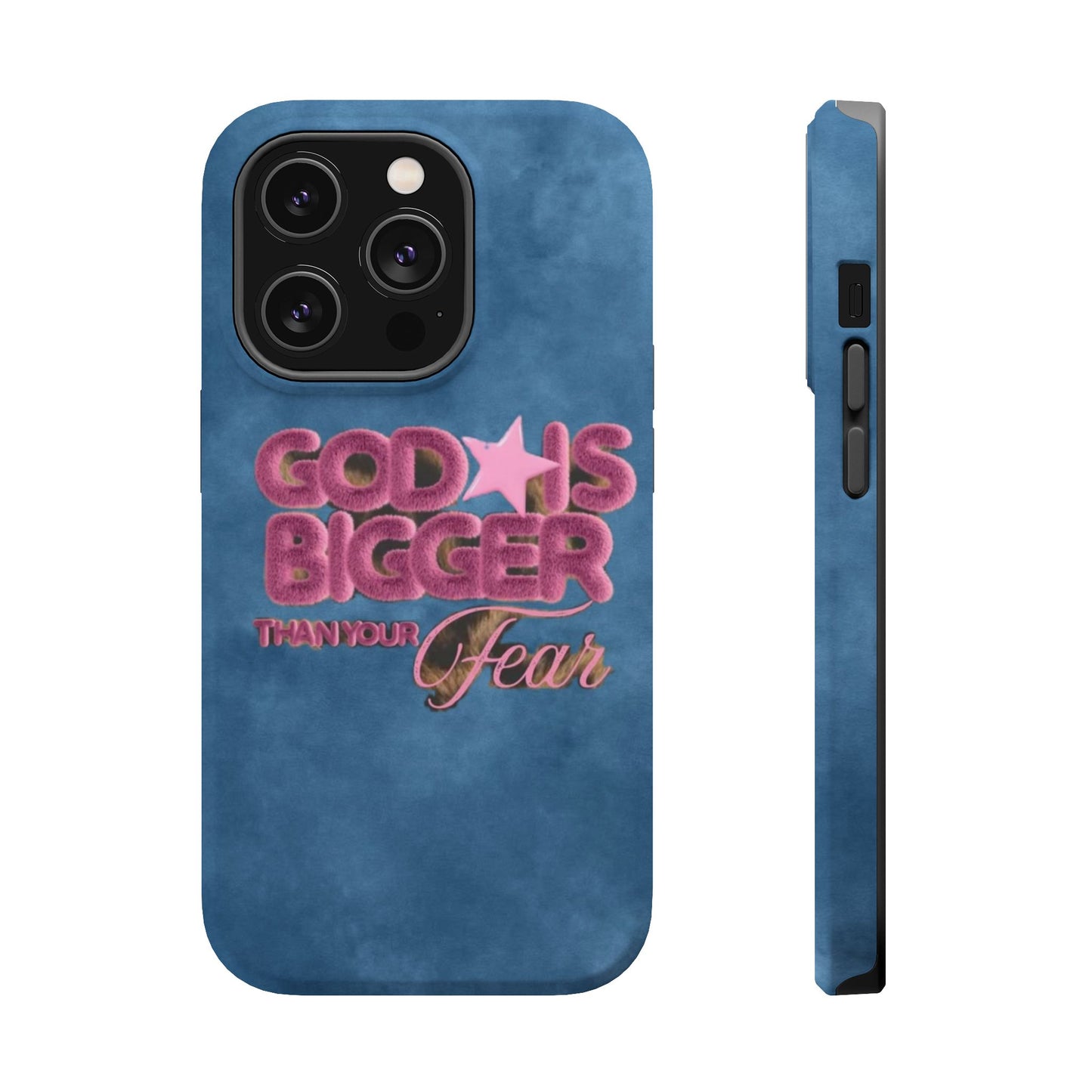 Phone Case — “God Is Bigger Than Your Fear” Magnetic Impact-Resistant Case