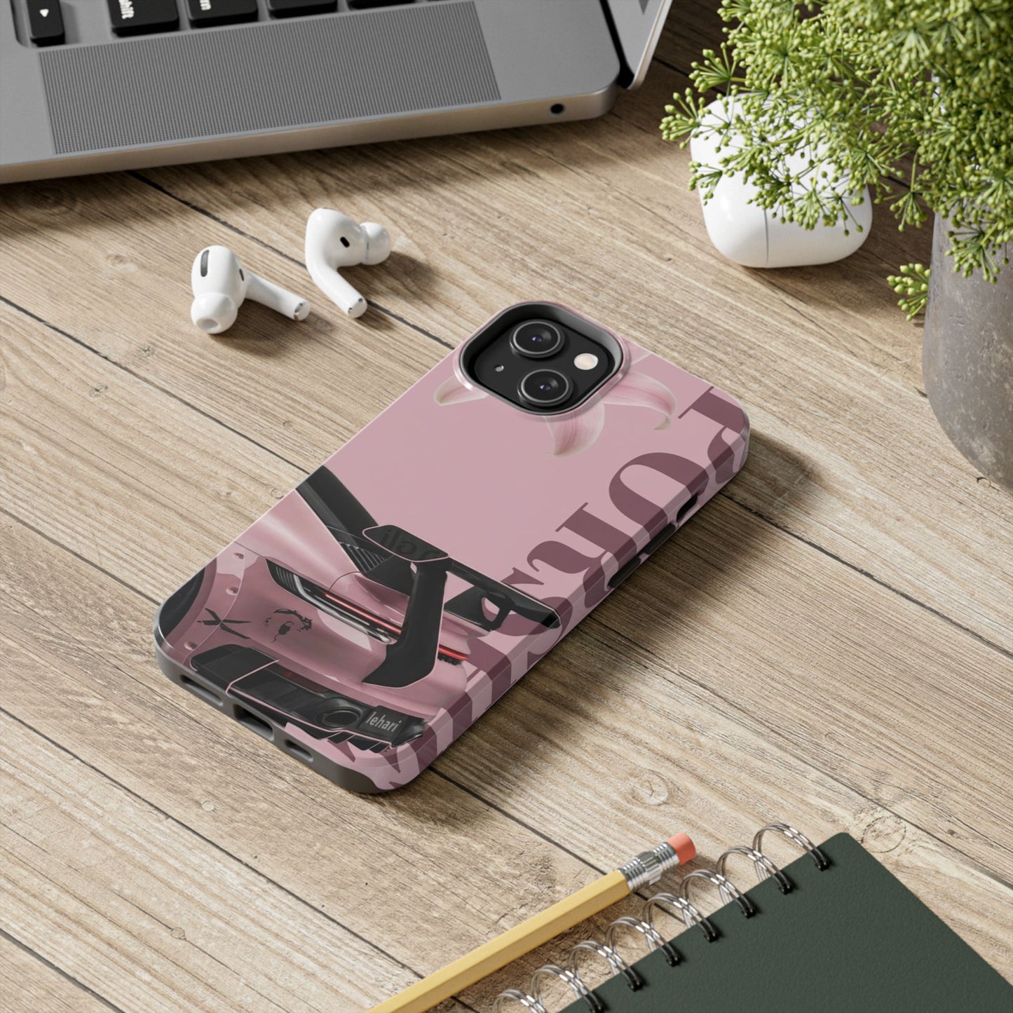 Pink Racing Car Tough Phone Case — 'Queen' Sportback Design