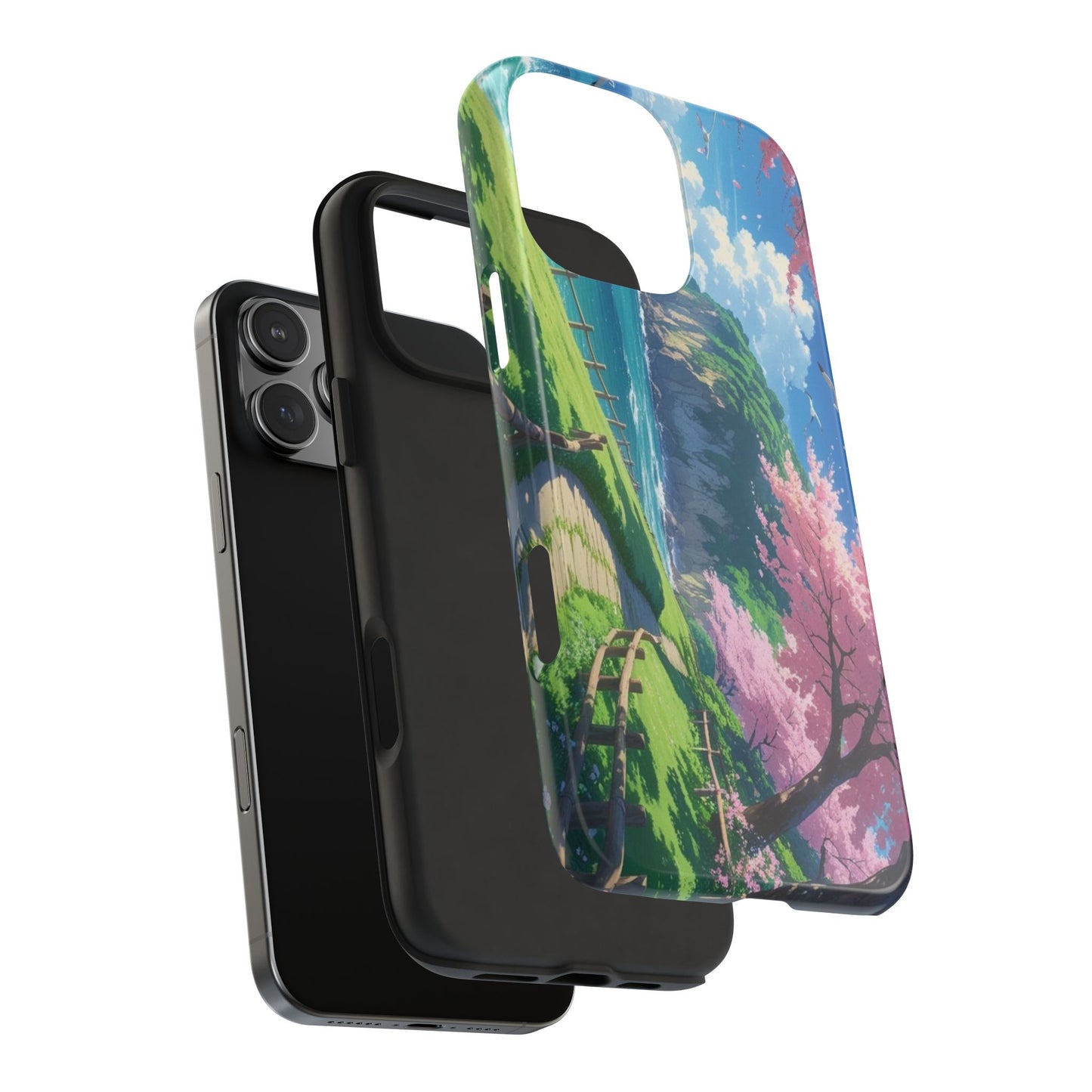Tough Phone Case — Scenic Cherry Blossom Landscape Phone Cover