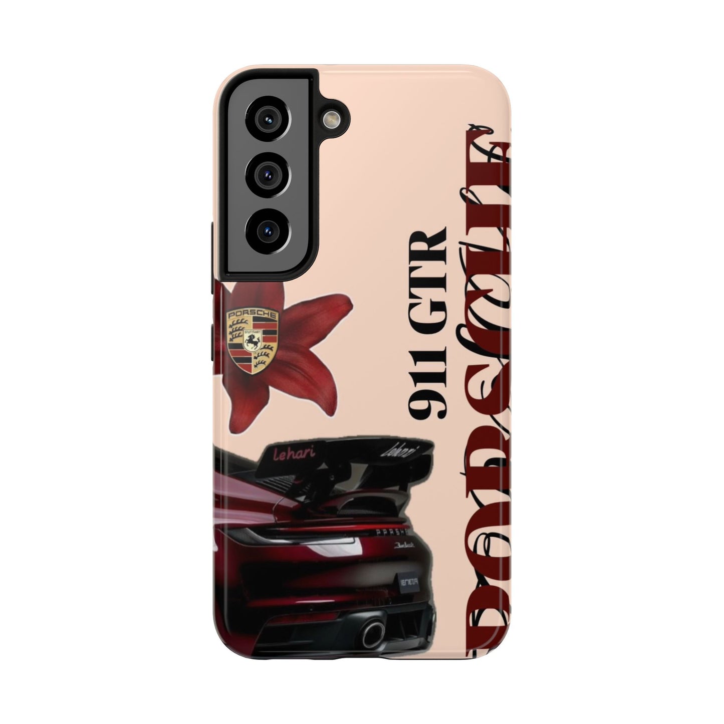 Porsche 911 GT-R Red Orchid Tough Phone Case — Sports Car Protective Cover