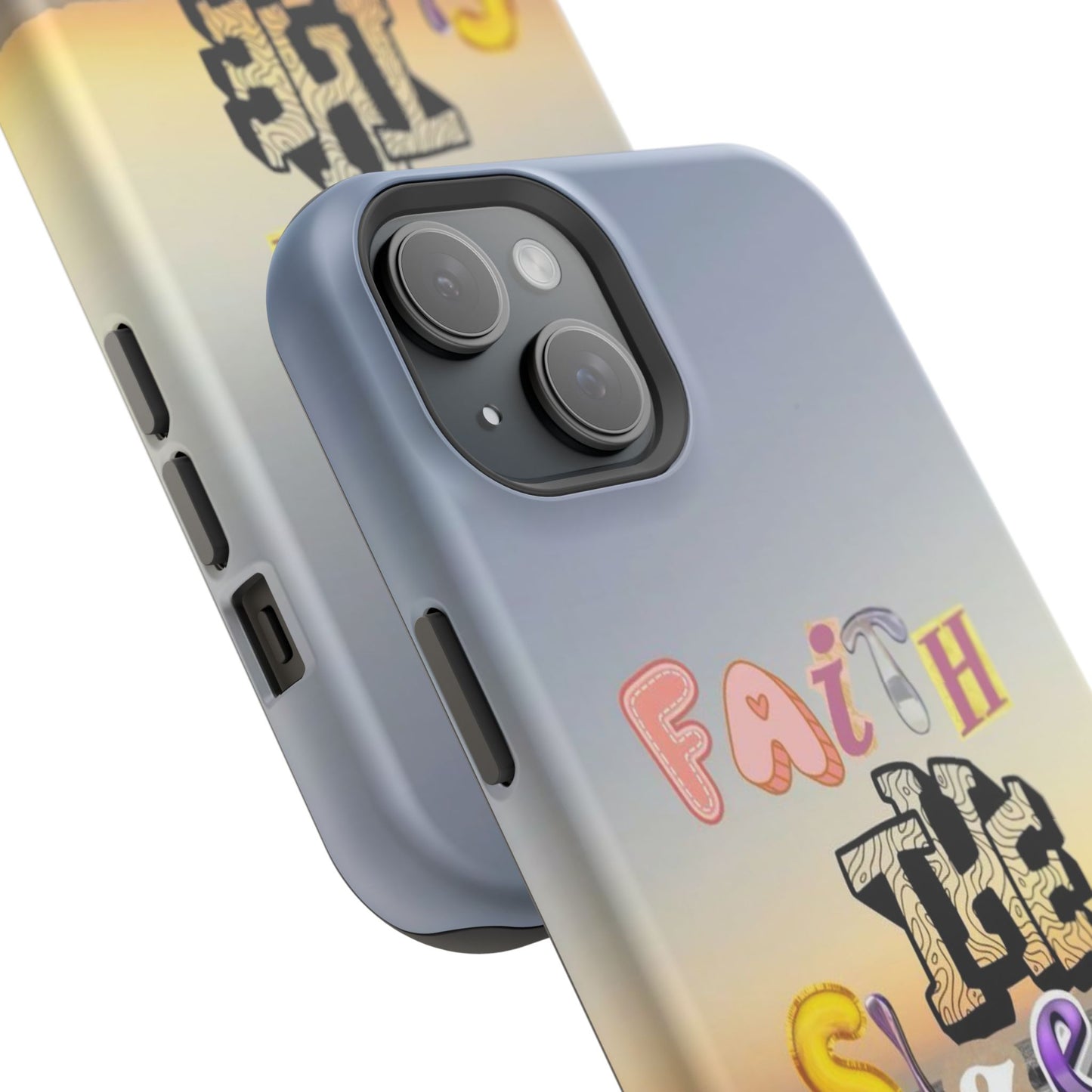 Magnetic Impact-Resistant Phone Case — "Faith the Size of a Mustard Seed" Sunset Design