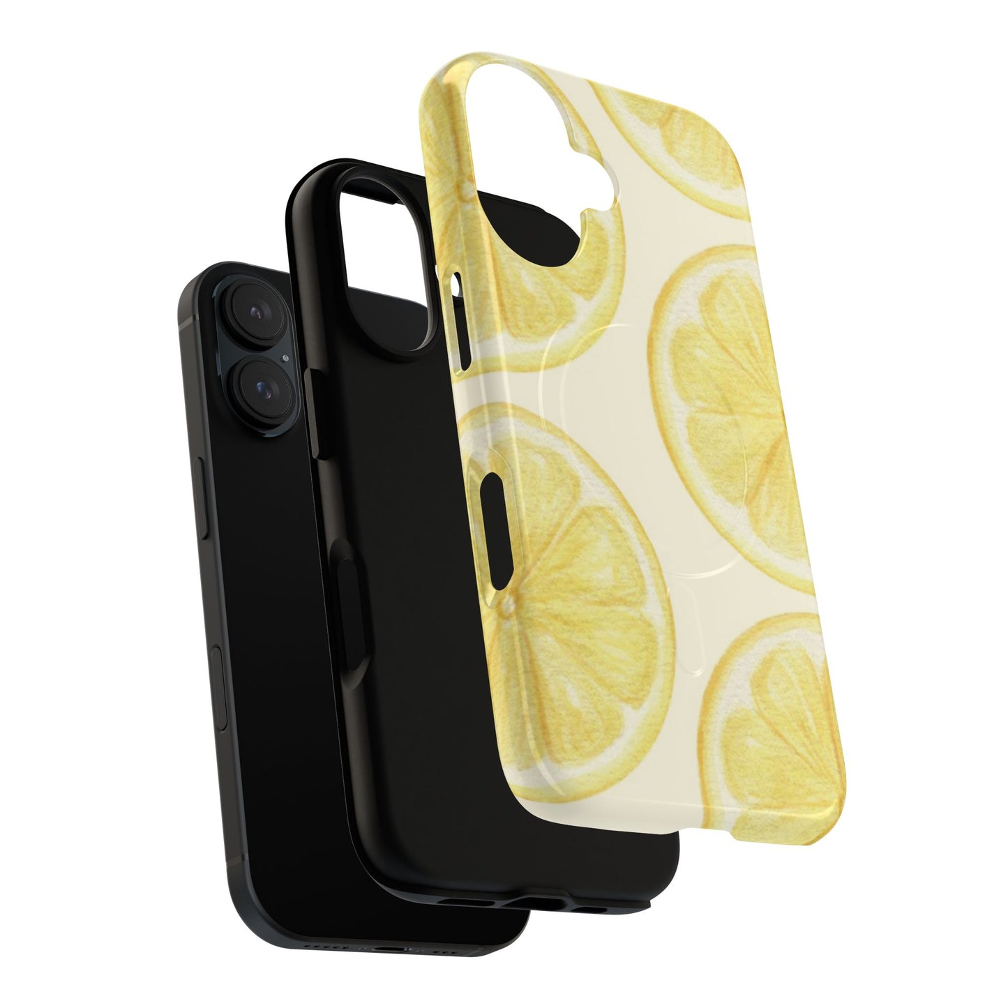 Lemon Slices Tough Magnetic Phone Case — Protective Citrus Pattern