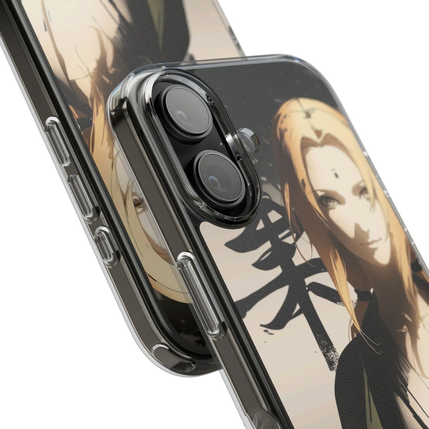 Clear Anime Character Impact-Resistant Phone Case