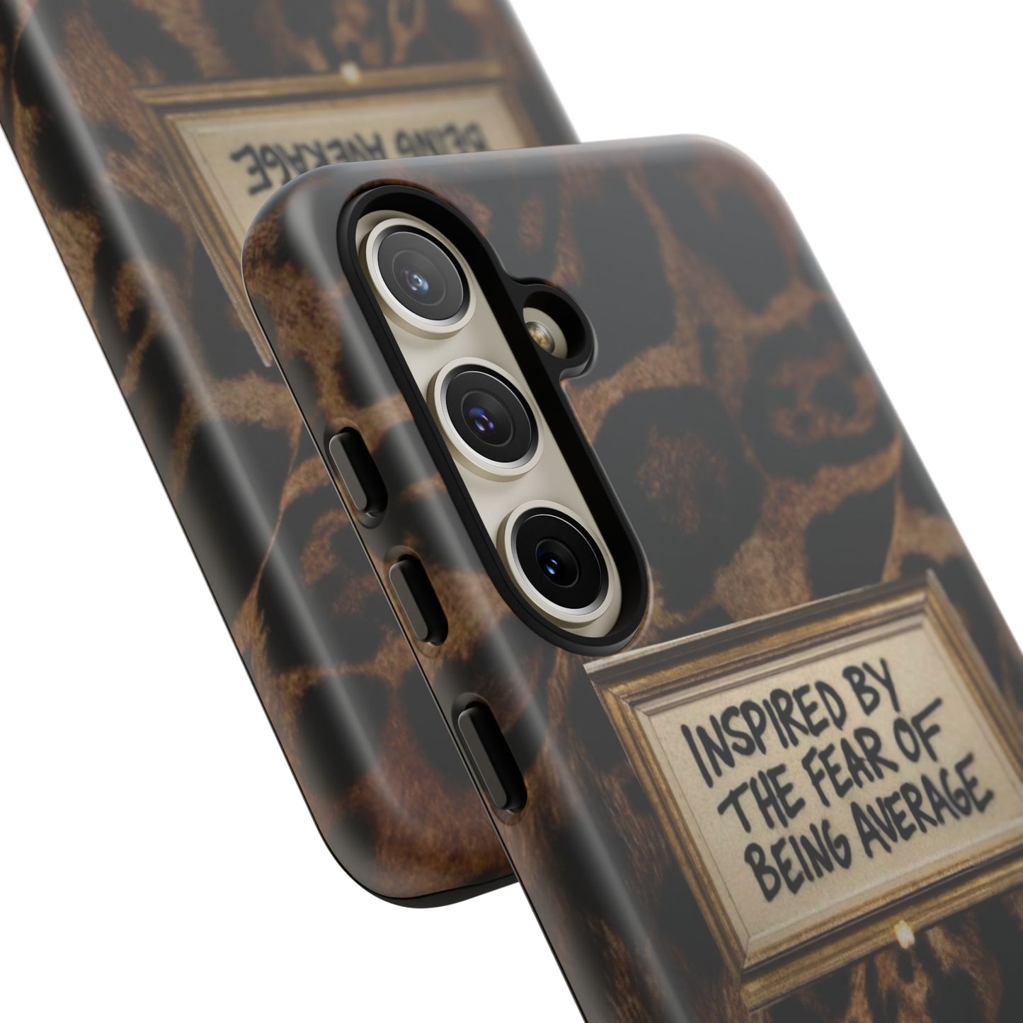 Leopard 'Inspired by the Fear of Being Average' Phone Case