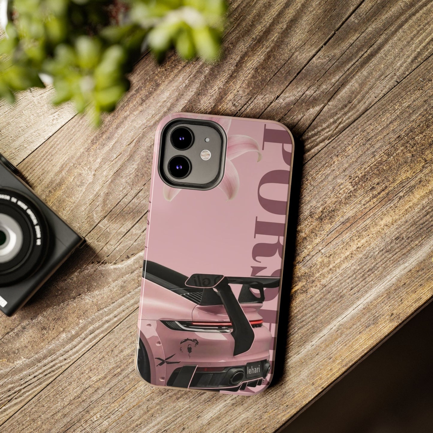 Pink Racing Car Tough Phone Case — 'Queen' Sportback Design