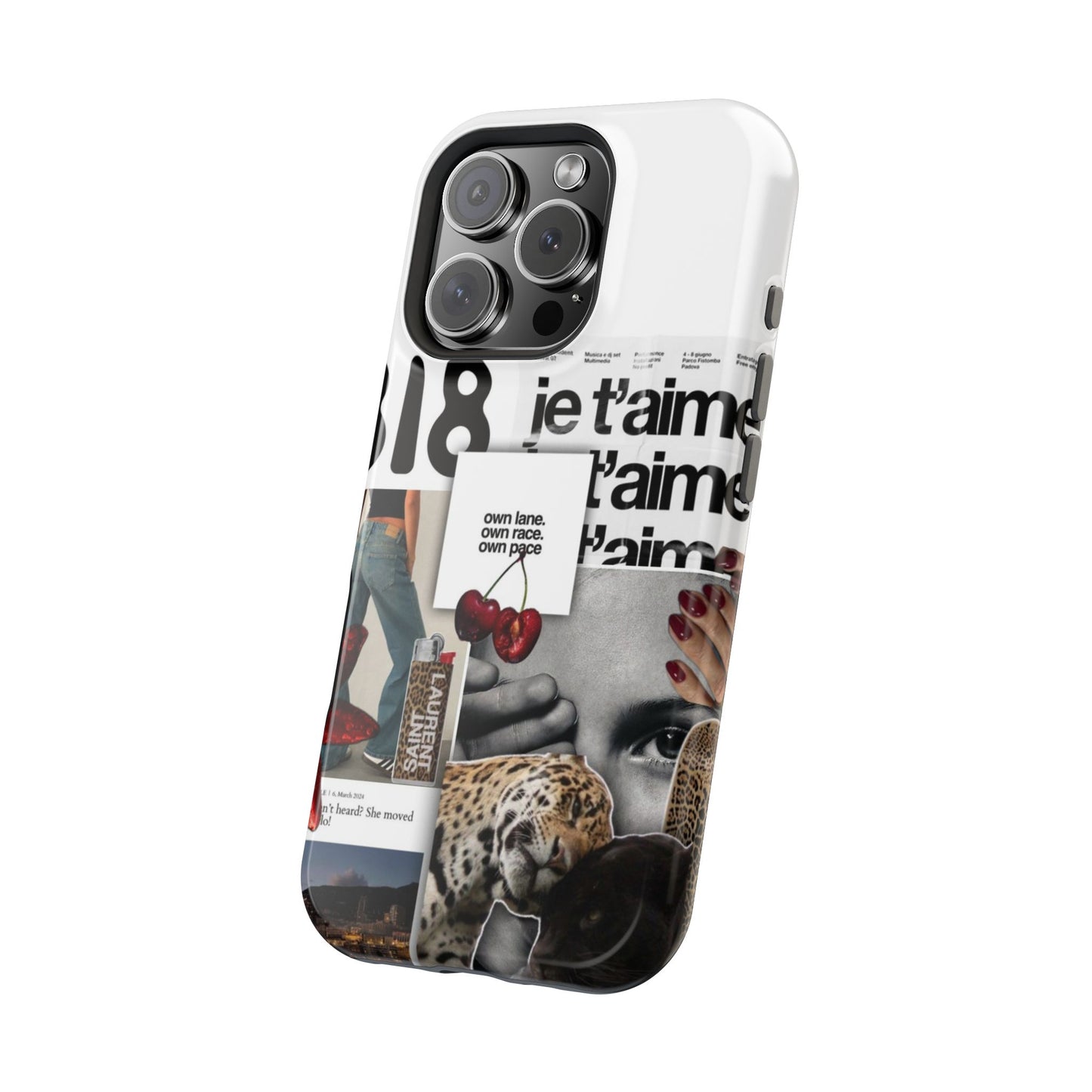 Collage 'Je t’aime' Magnetic Impact-Resistant Phone Case