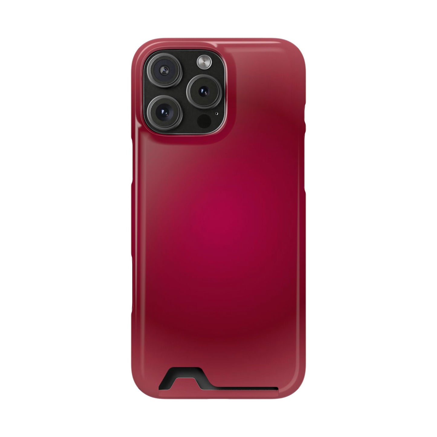 Slim Card-Holder Phone Case — Magnetic Red Wallet Cover