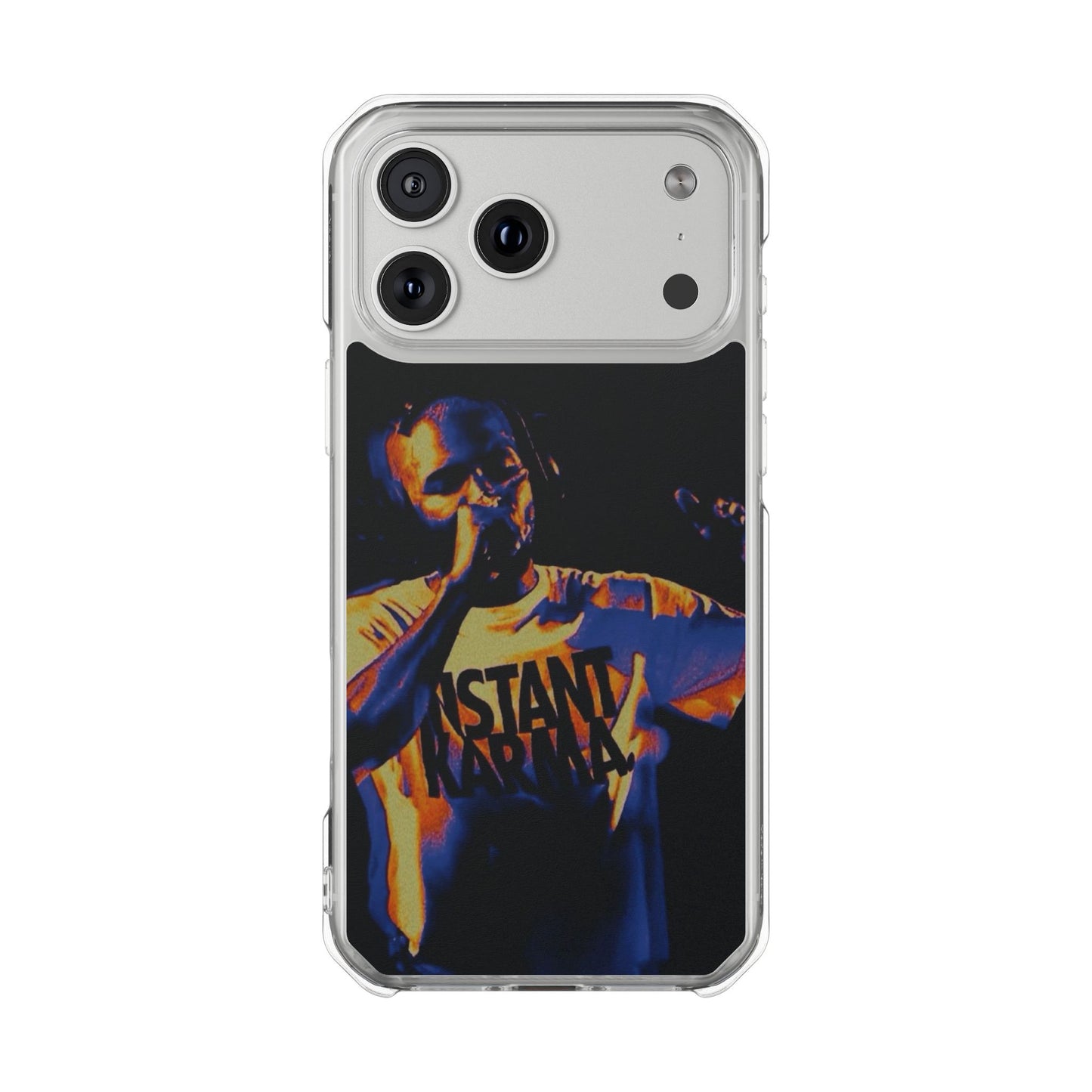 Clear Magnetic Phone Case — Live Concert Microphone Design