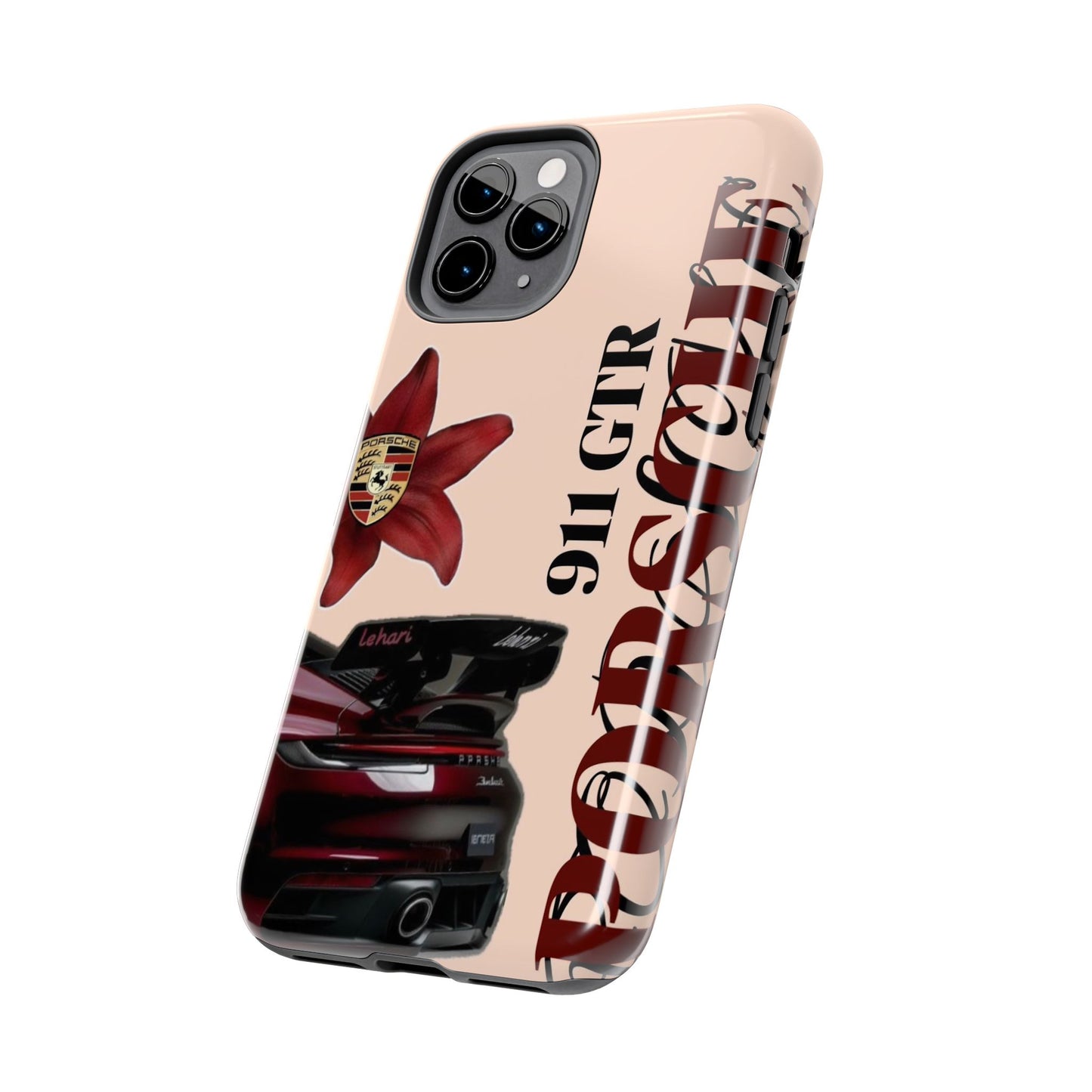 Porsche 911 GT-R Red Orchid Tough Phone Case — Sports Car Protective Cover