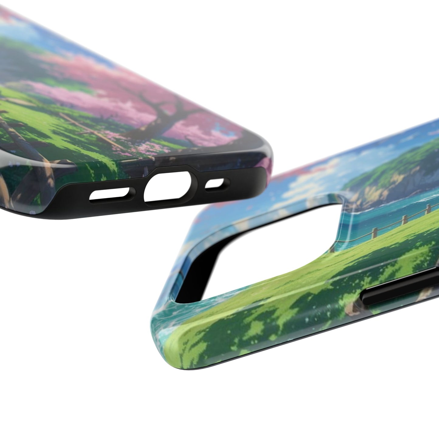 Tough Phone Case — Scenic Cherry Blossom Landscape Phone Cover