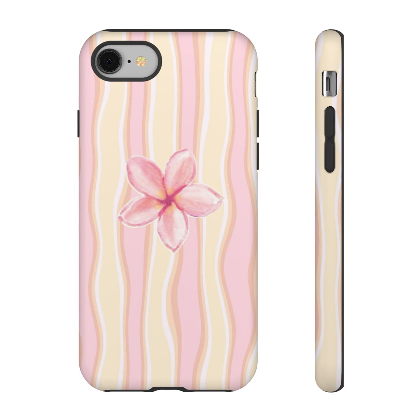 Pink Plumeria Phone Case - Tropical Floral Tough Phone Case