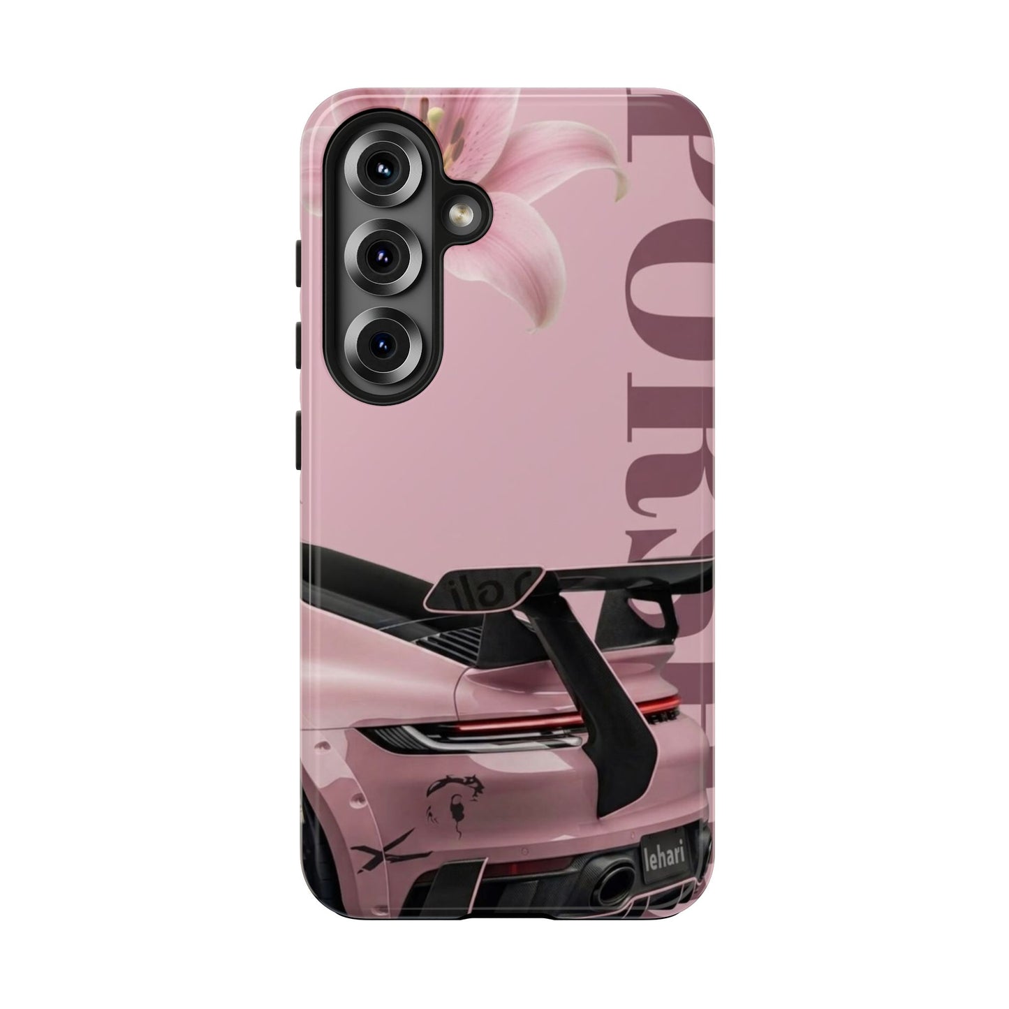 Pink Racing Car Tough Phone Case — 'Queen' Sportback Design