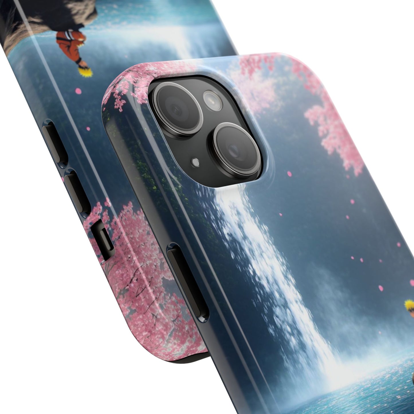 Naruto Scenic Tough Phone Case — Waterfall Meditation Anime Cover
