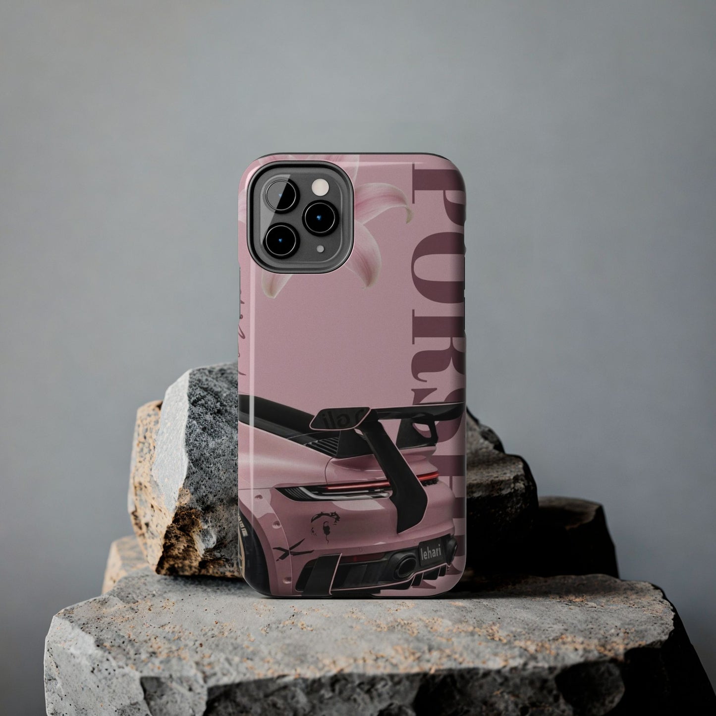 Pink Racing Car Tough Phone Case — 'Queen' Sportback Design