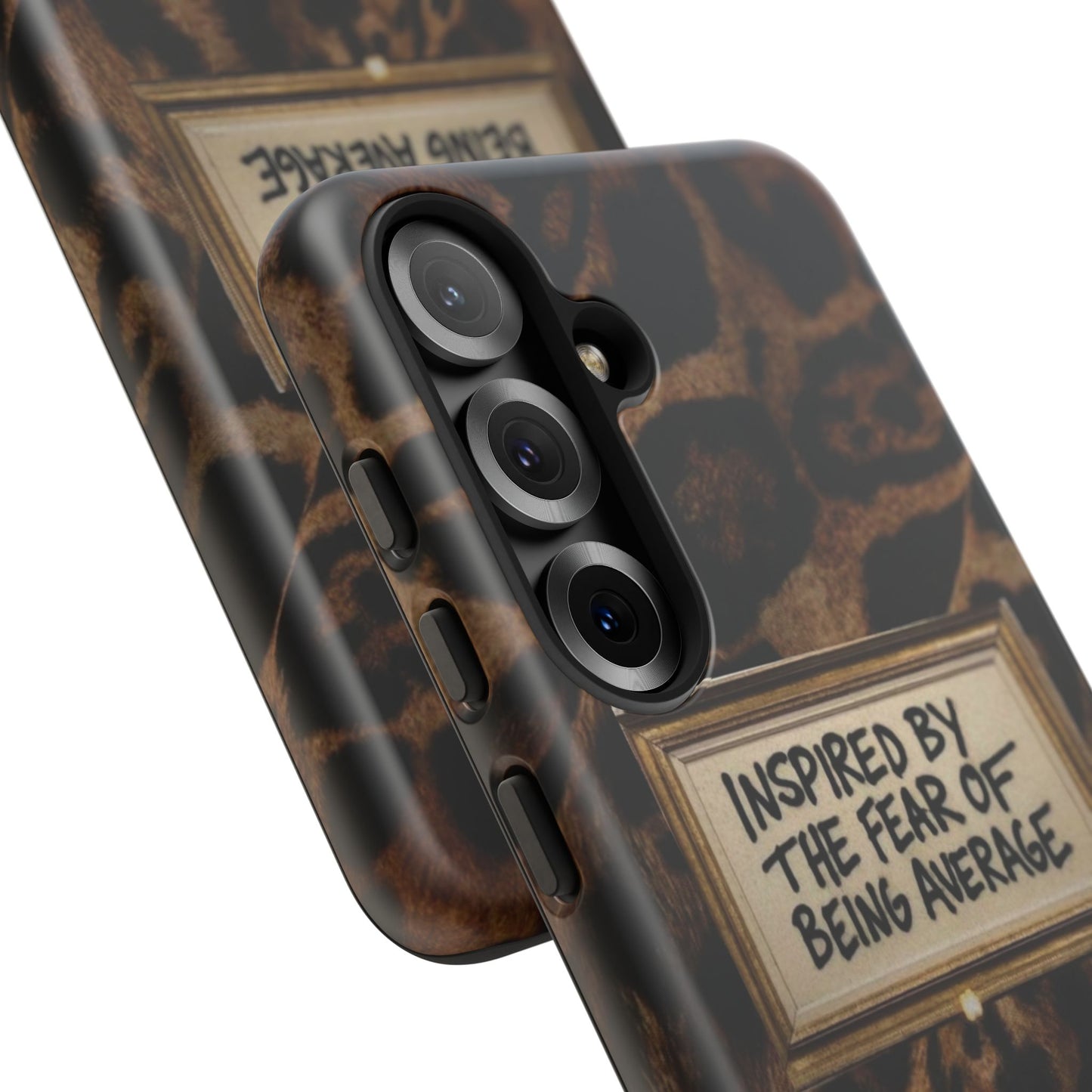 Leopard 'Inspired by the Fear of Being Average' Phone Case