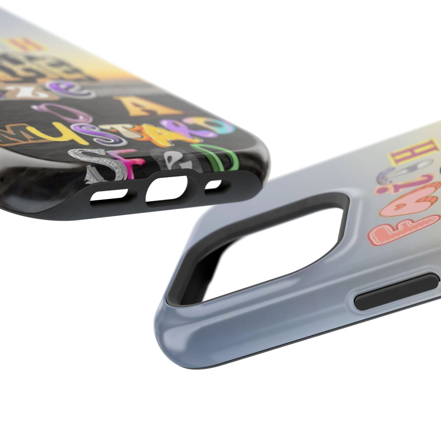Magnetic Impact-Resistant Phone Case — "Faith the Size of a Mustard Seed" Sunset Design