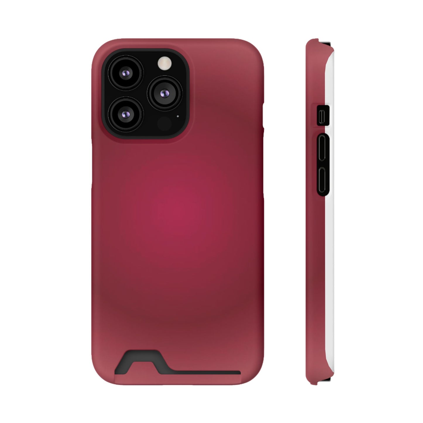 Slim Card-Holder Phone Case — Magnetic Red Wallet Cover