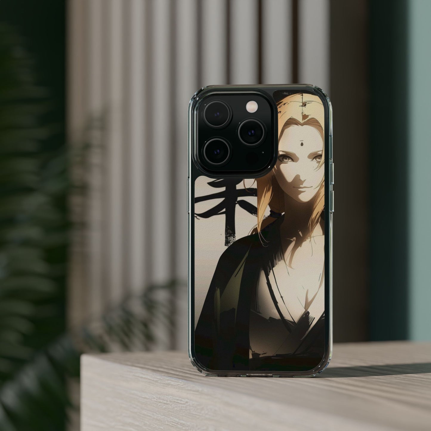 Clear Anime Character Impact-Resistant Phone Case