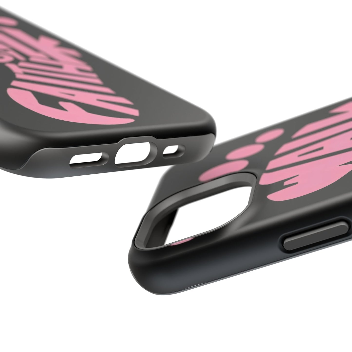 Phone Case — "Walk By Faith" Pink Footprint Magnetic Impact-Resistant Case