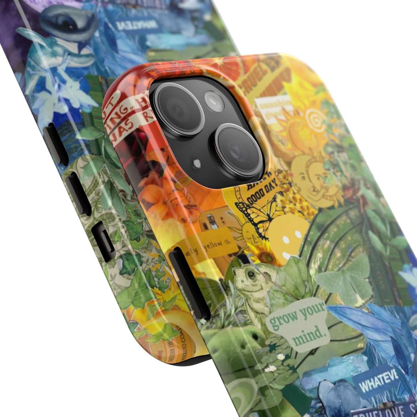 Collage Art Phone Case — 'Grow Your Mind' Lavender Haze Tough Case