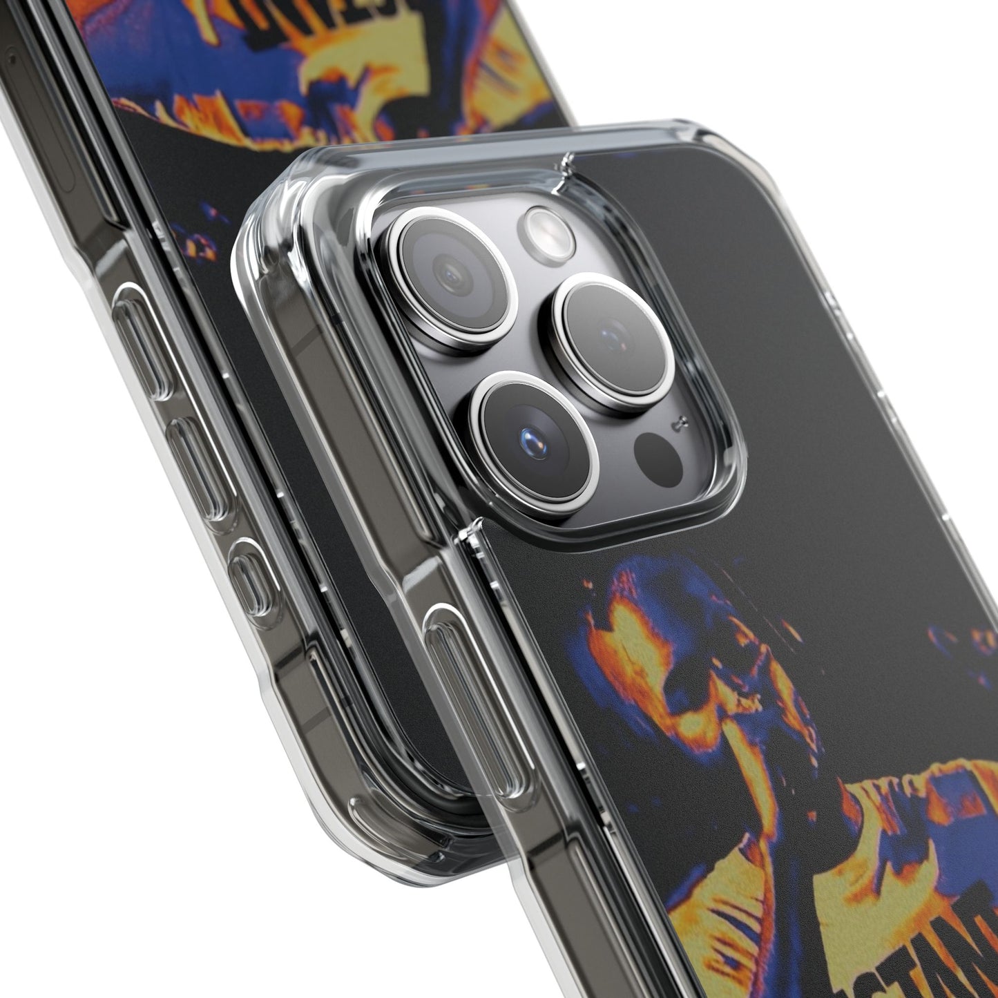 Clear Magnetic Phone Case — Live Concert Microphone Design