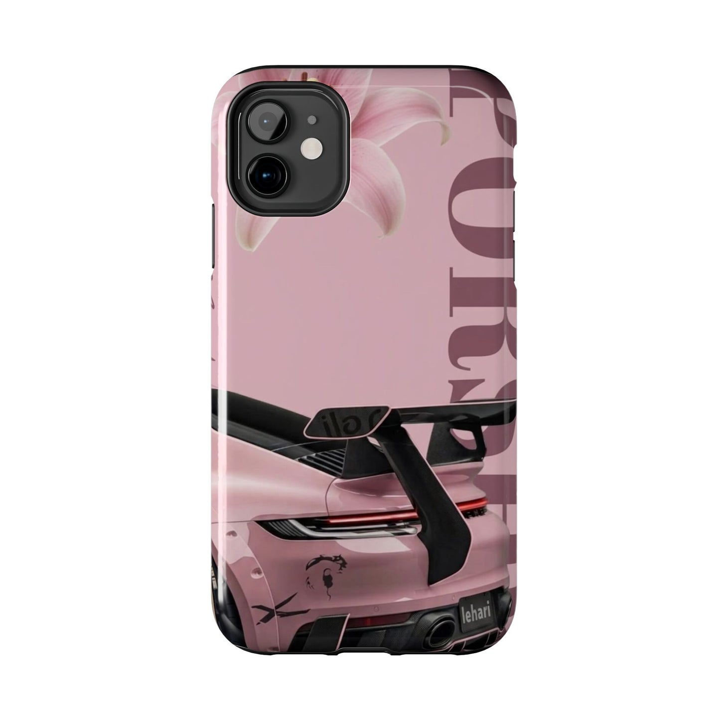Pink Racing Car Tough Phone Case — 'Queen' Sportback Design