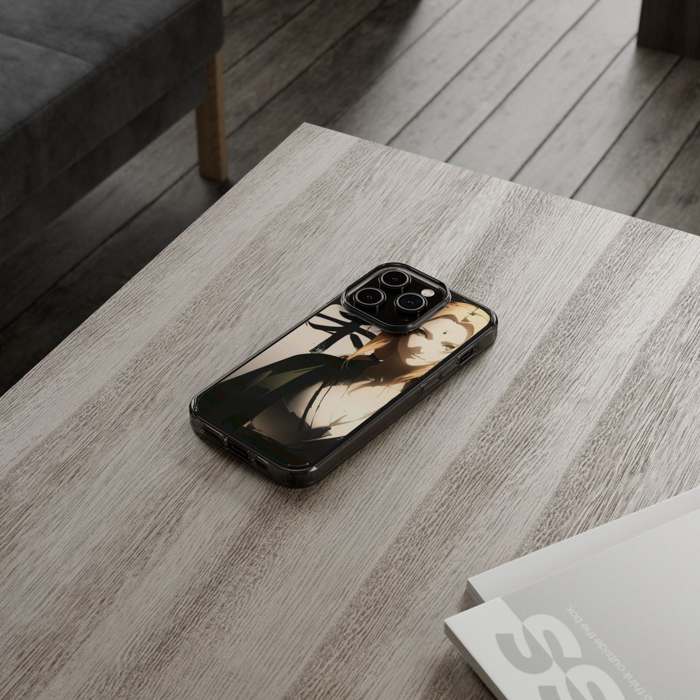 Clear Anime Character Impact-Resistant Phone Case