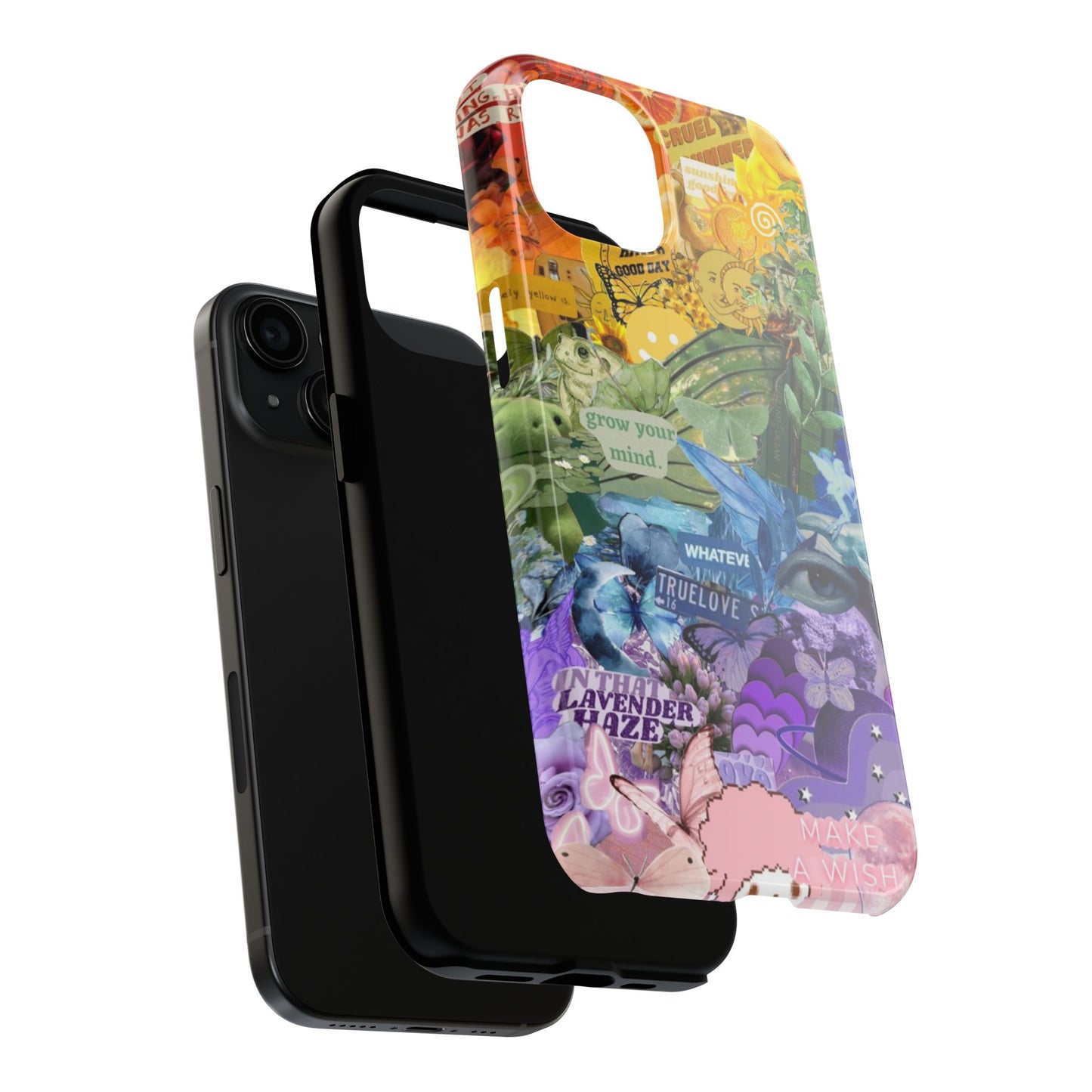 Collage Art Phone Case — 'Grow Your Mind' Lavender Haze Tough Case