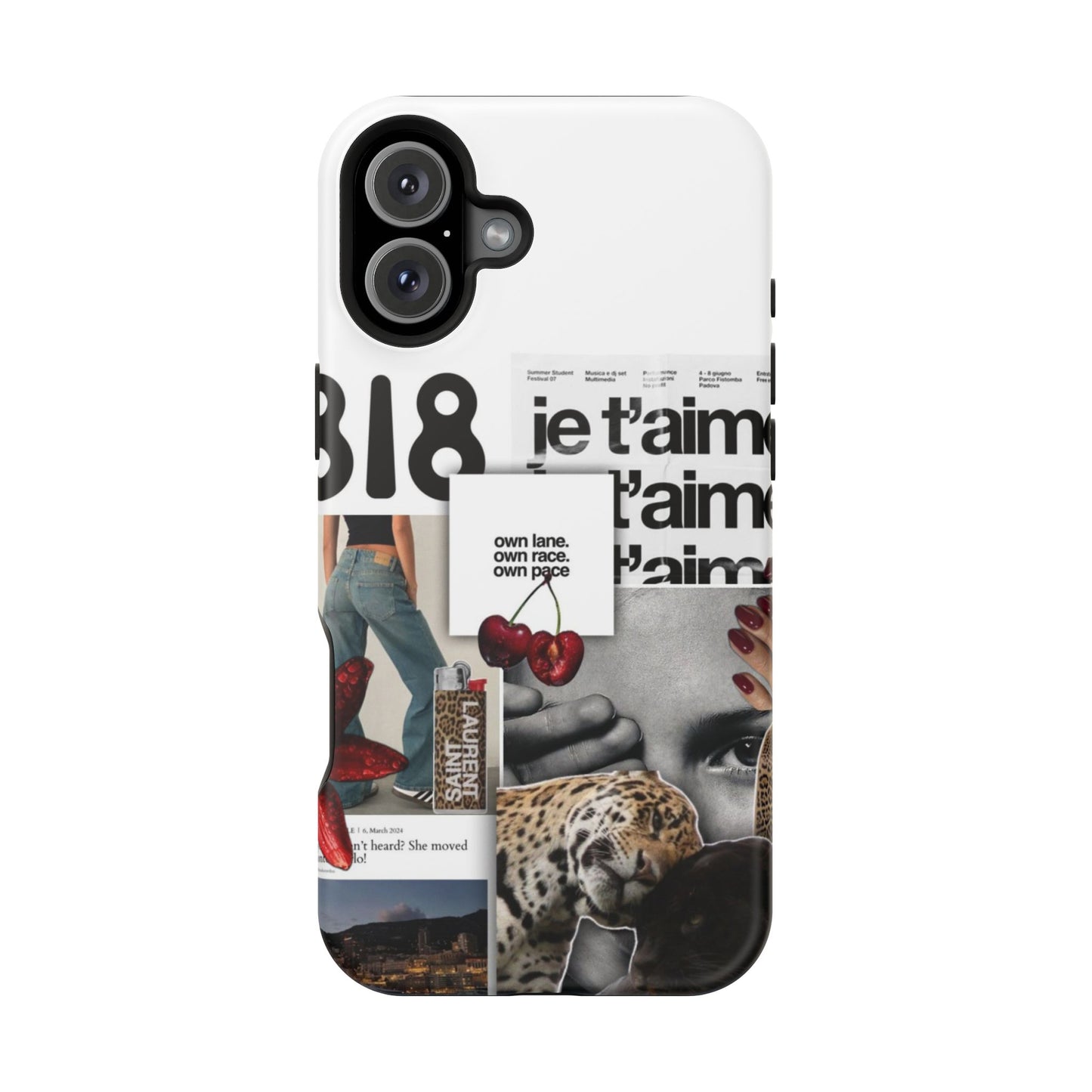 Collage 'Je t’aime' Magnetic Impact-Resistant Phone Case