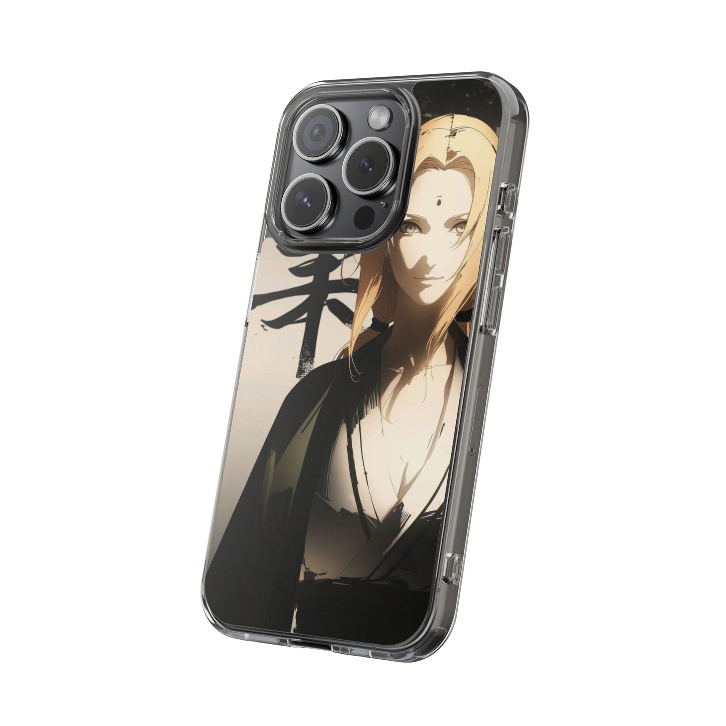 Clear Anime Character Impact-Resistant Phone Case
