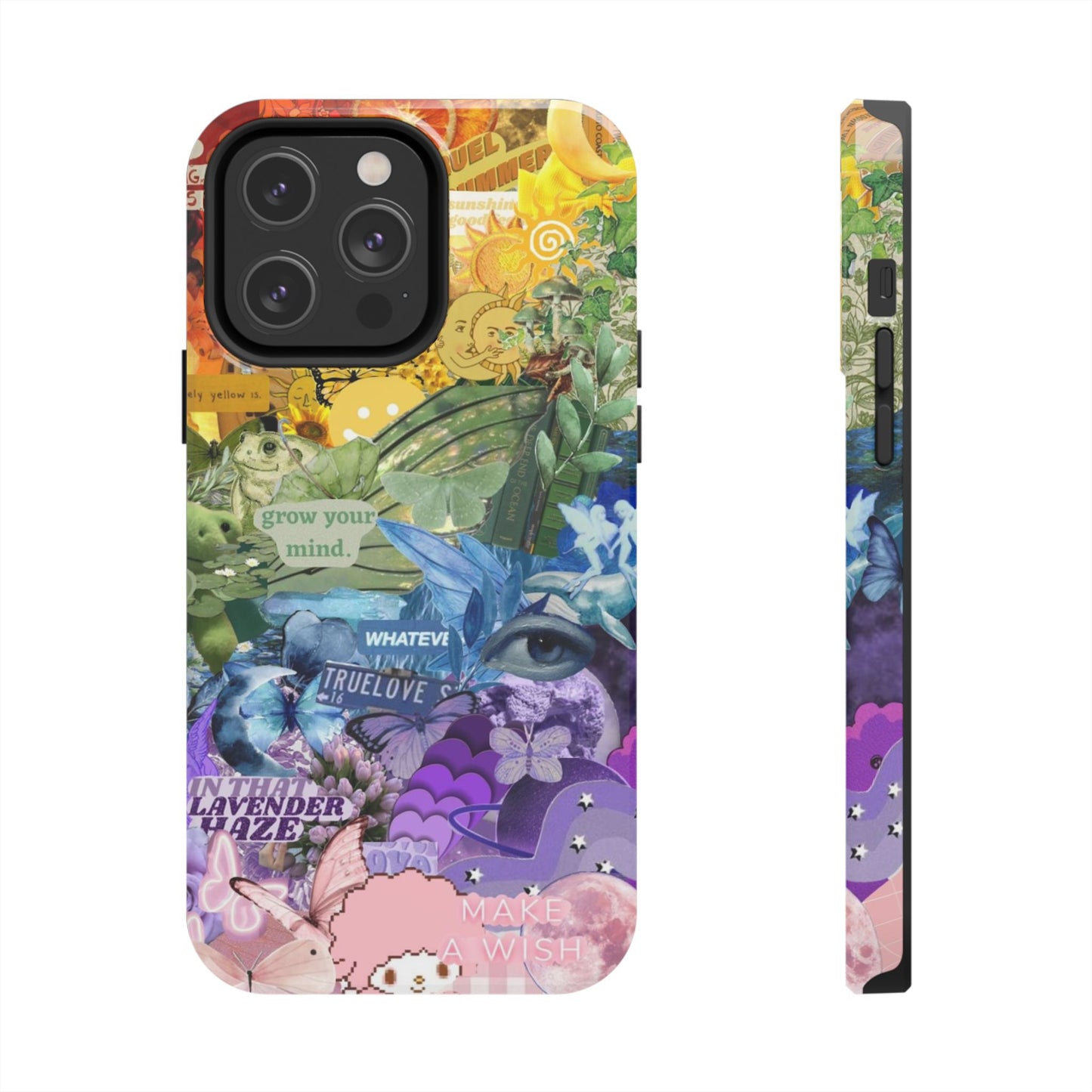 Collage Art Phone Case — 'Grow Your Mind' Lavender Haze Tough Case