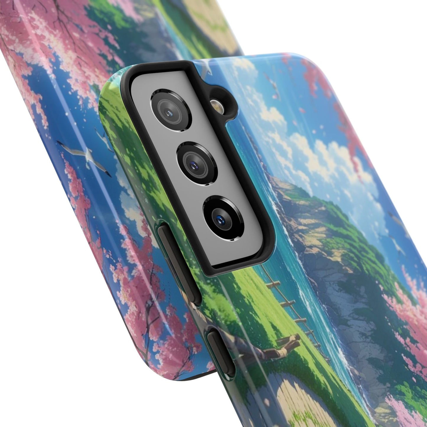 Tough Phone Case — Scenic Cherry Blossom Landscape Phone Cover