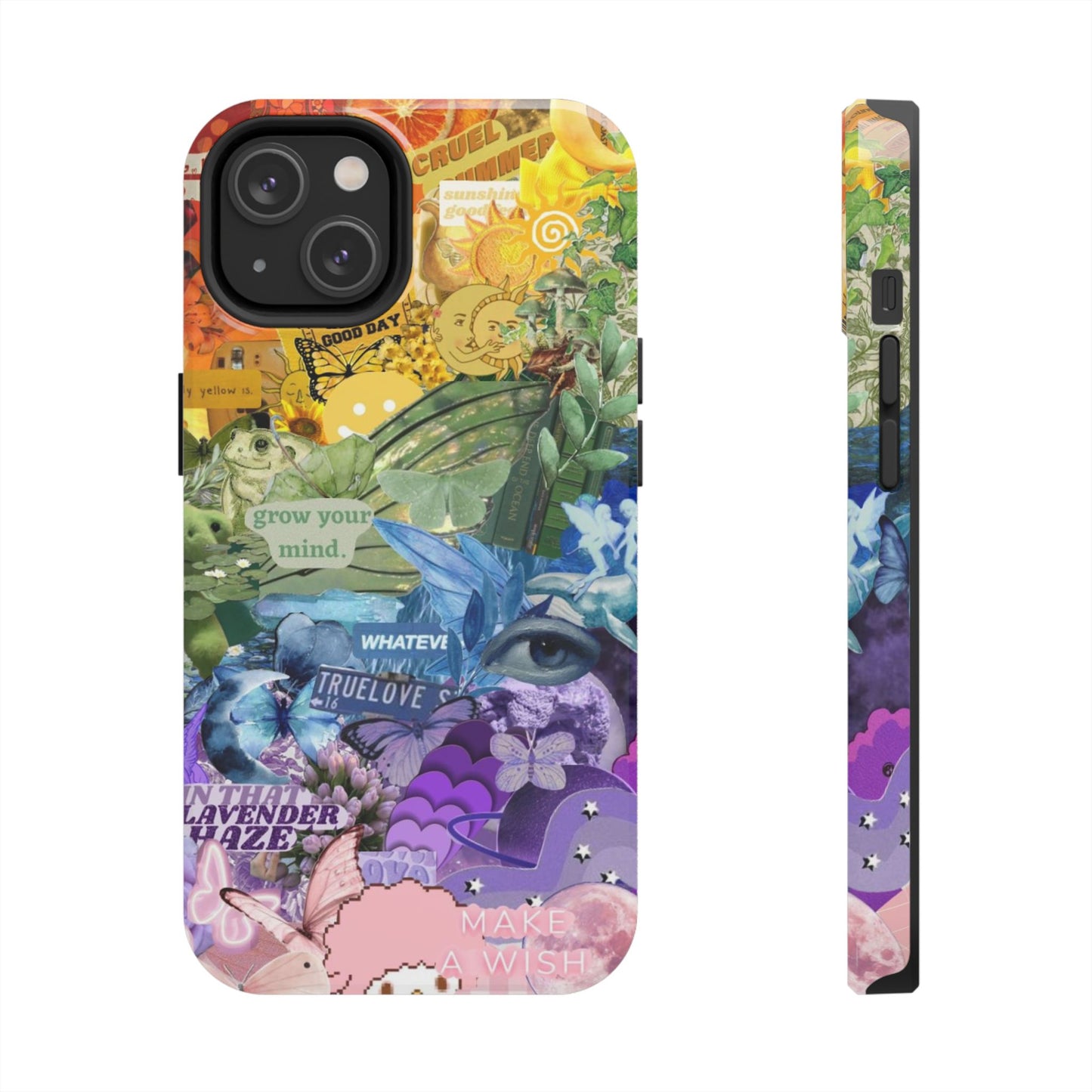 Collage Art Phone Case — 'Grow Your Mind' Lavender Haze Tough Case