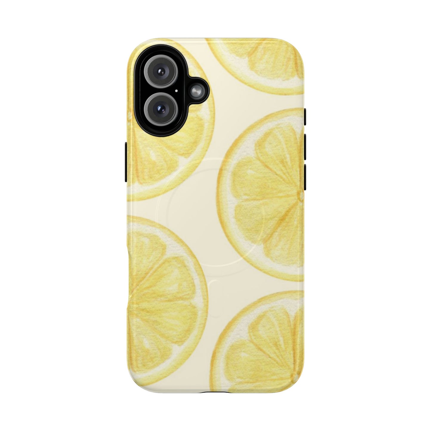 Lemon Slices Tough Magnetic Phone Case — Protective Citrus Pattern