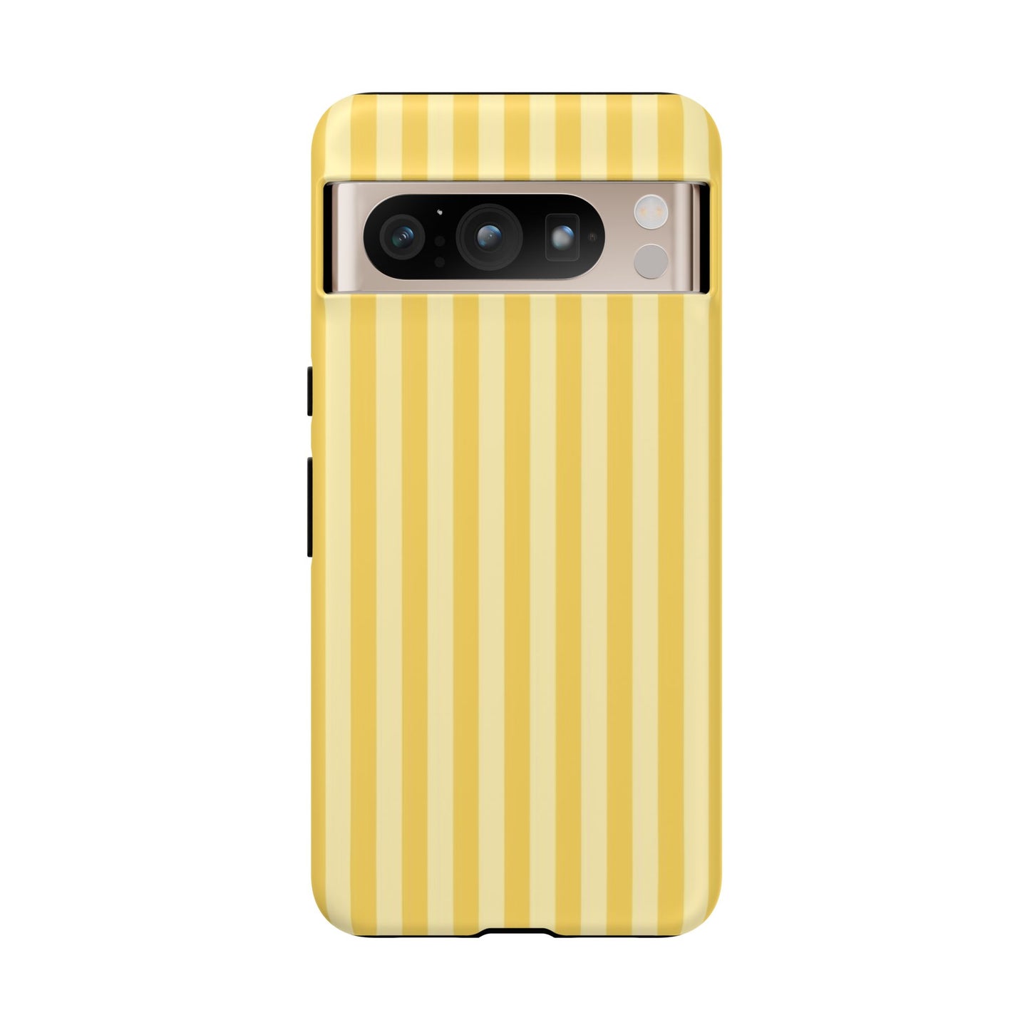 Yellow Stripe Tough Phone Case — Durable Protective iPhone Cover