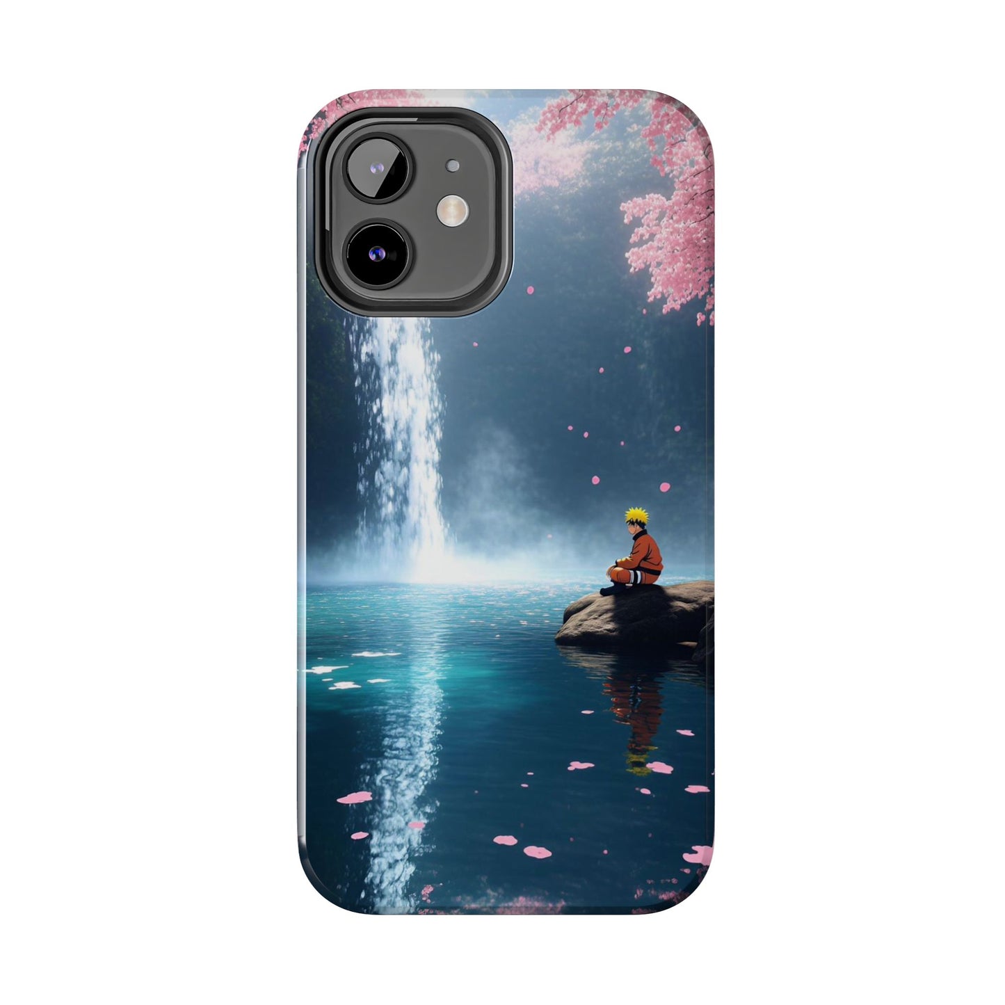 Naruto Scenic Tough Phone Case — Waterfall Meditation Anime Cover