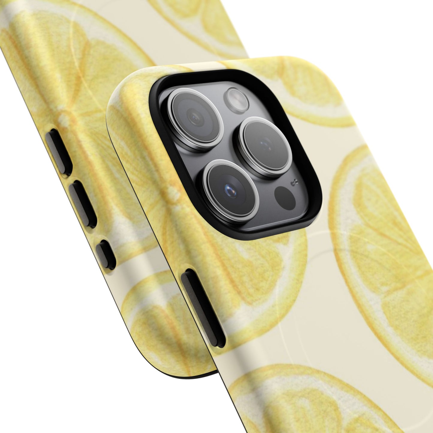 Lemon Slices Tough Magnetic Phone Case — Protective Citrus Pattern
