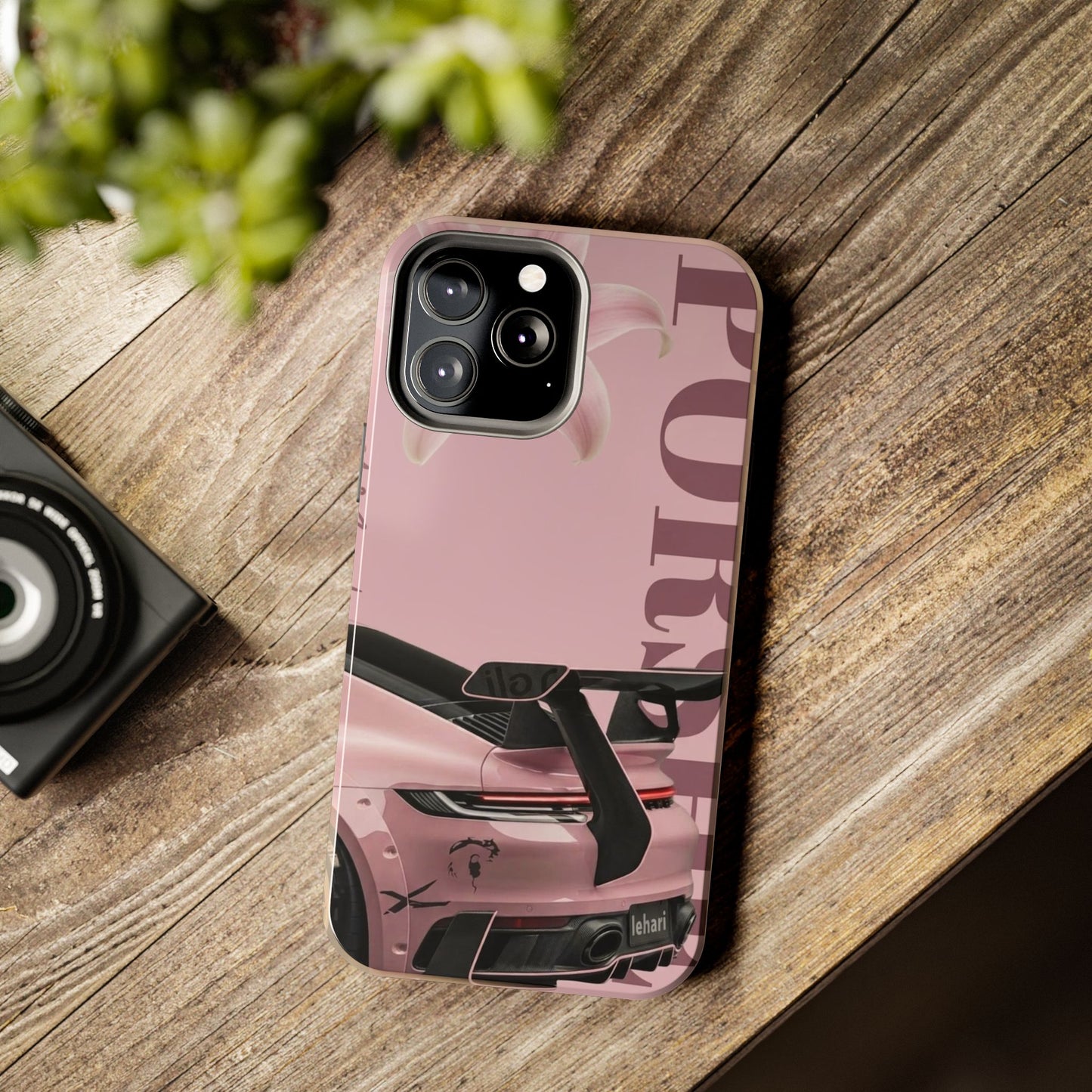 Pink Racing Car Tough Phone Case — 'Queen' Sportback Design