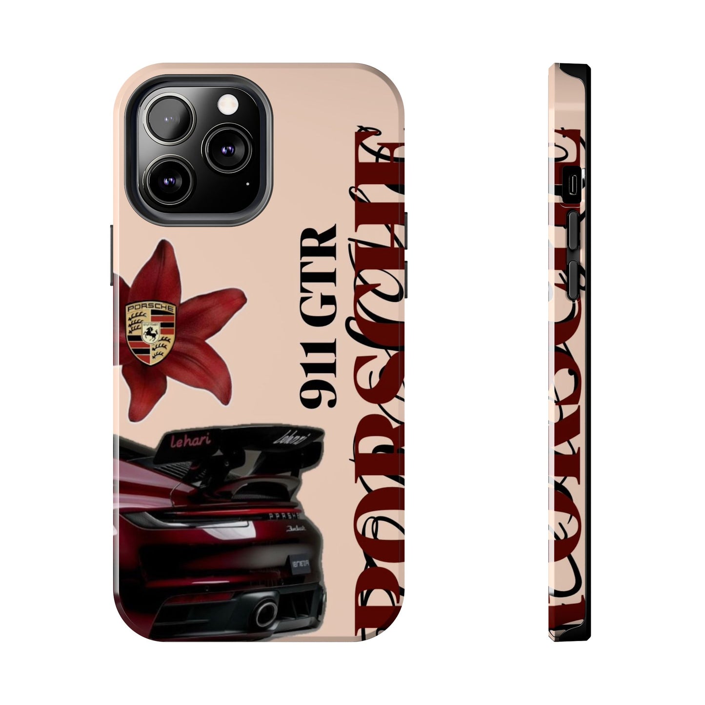 Porsche 911 GT-R Red Orchid Tough Phone Case — Sports Car Protective Cover