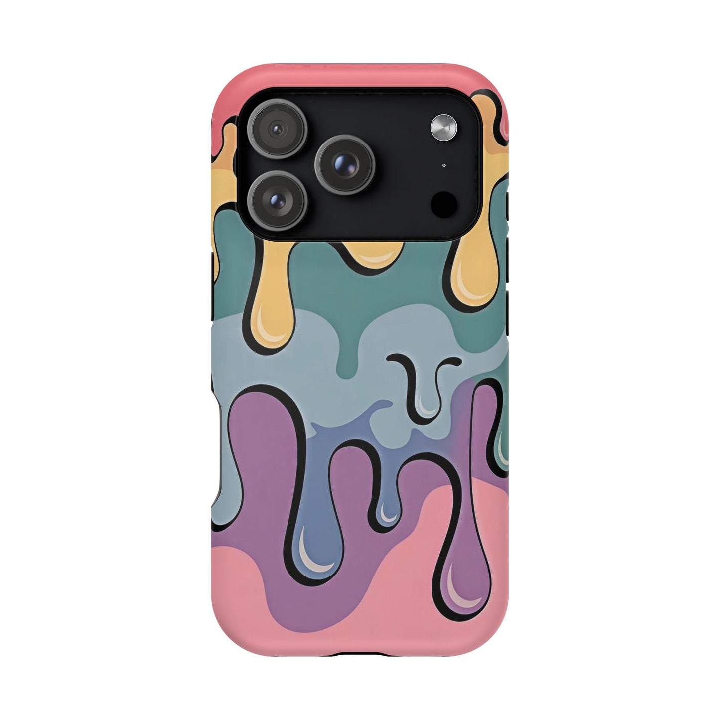 Colorful Drip Magnetic Phone Case — Impact-Resistant iPhone Cover