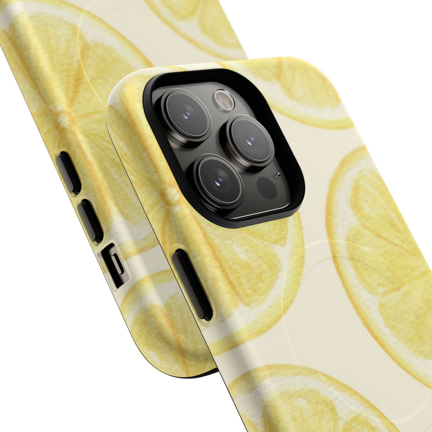 Lemon Slices Tough Magnetic Phone Case — Protective Citrus Pattern
