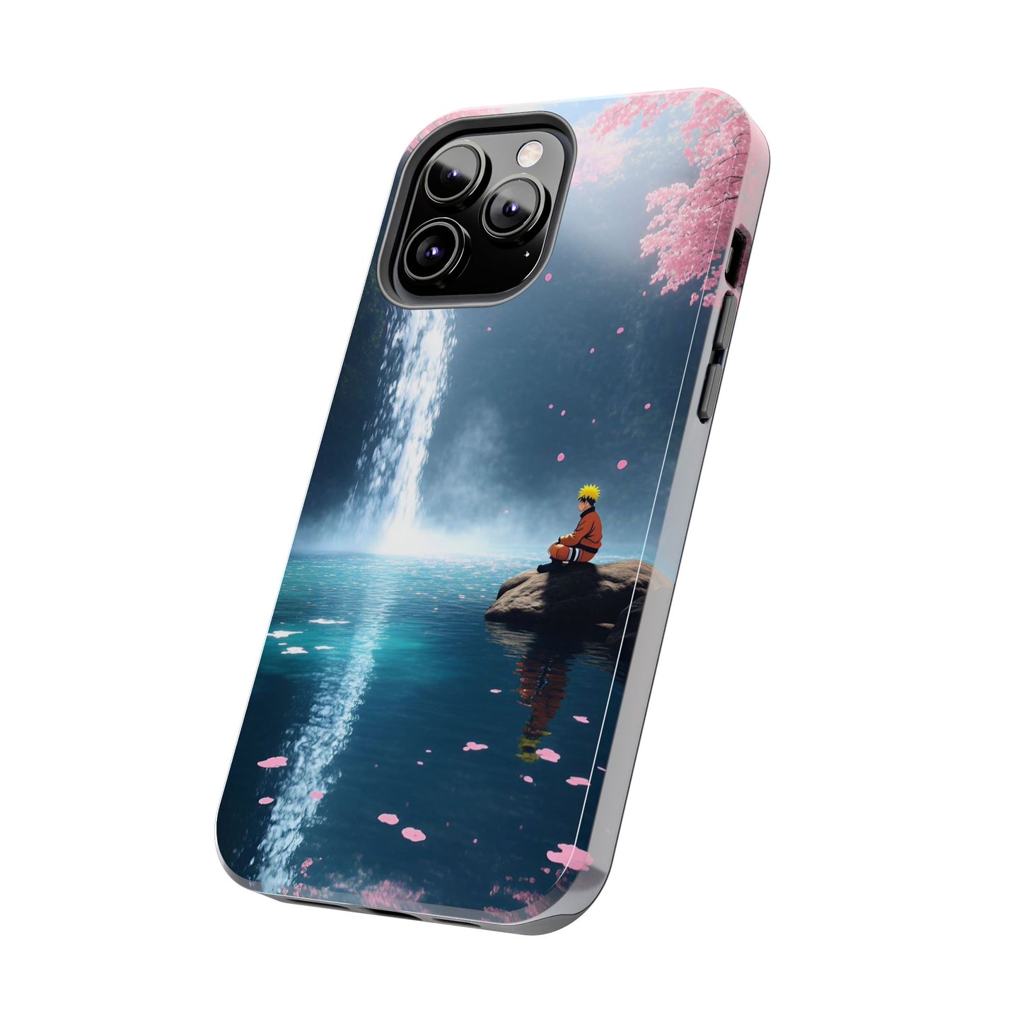 Naruto Scenic Tough Phone Case — Waterfall Meditation Anime Cover