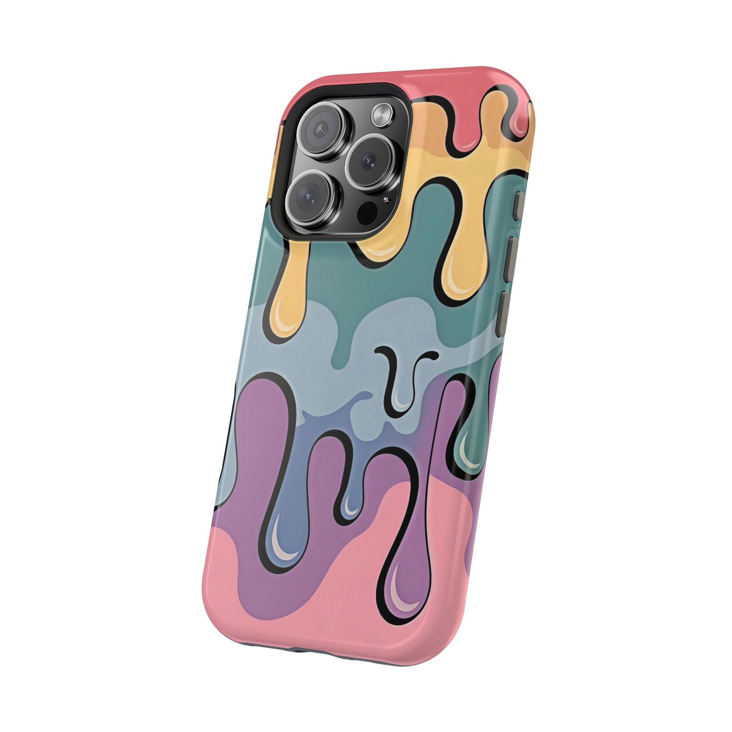 Colorful Drip Magnetic Phone Case — Impact-Resistant iPhone Cover