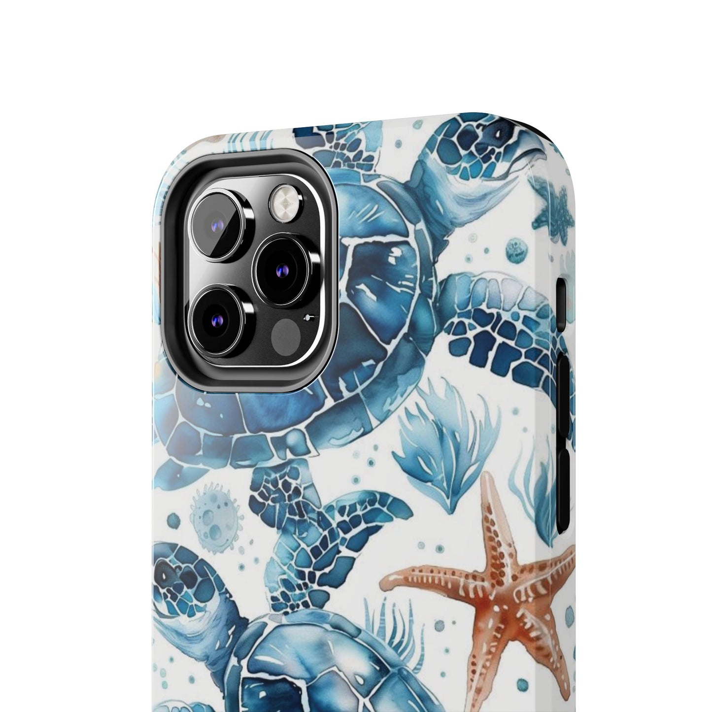 Sea Turtle Tough Phone Case — Blue Ocean Marine Life Protective Cover