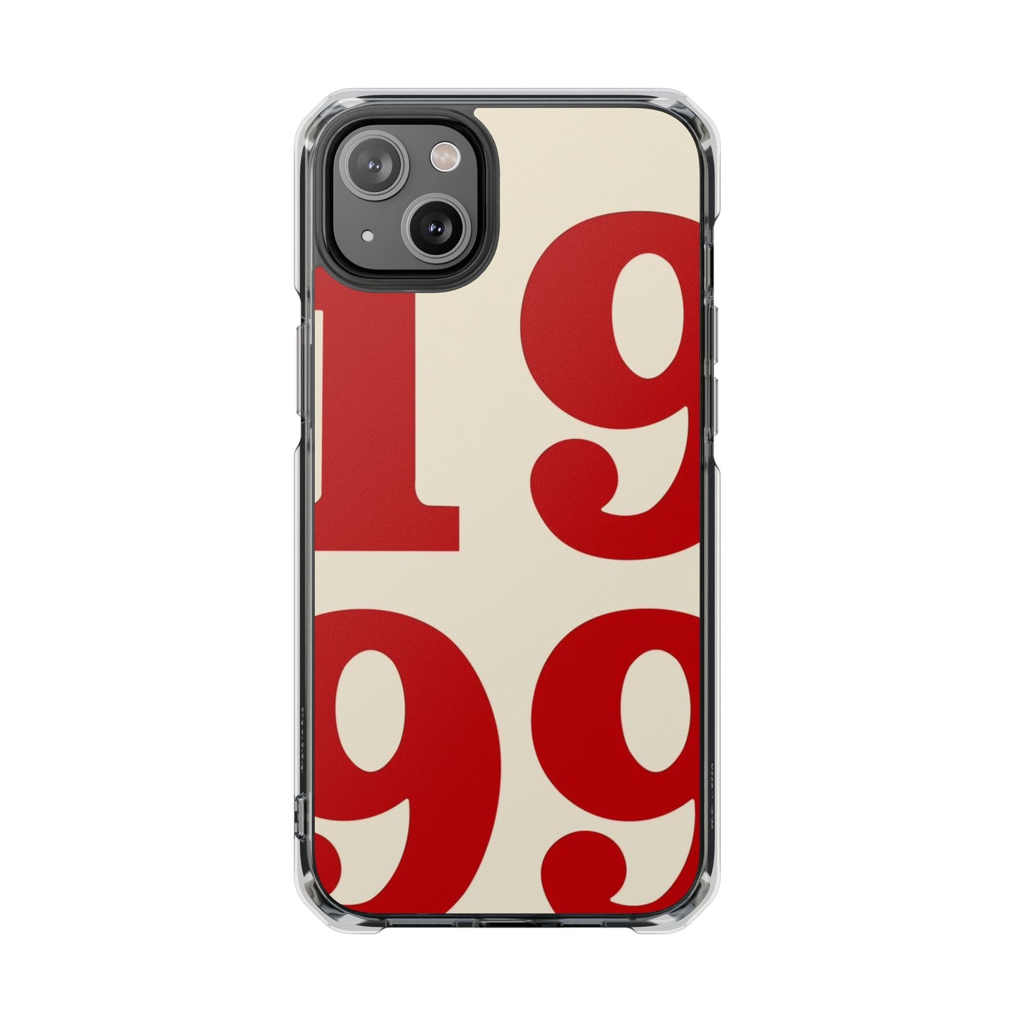 1999 Retro Number Clear Magnetic Phone Case