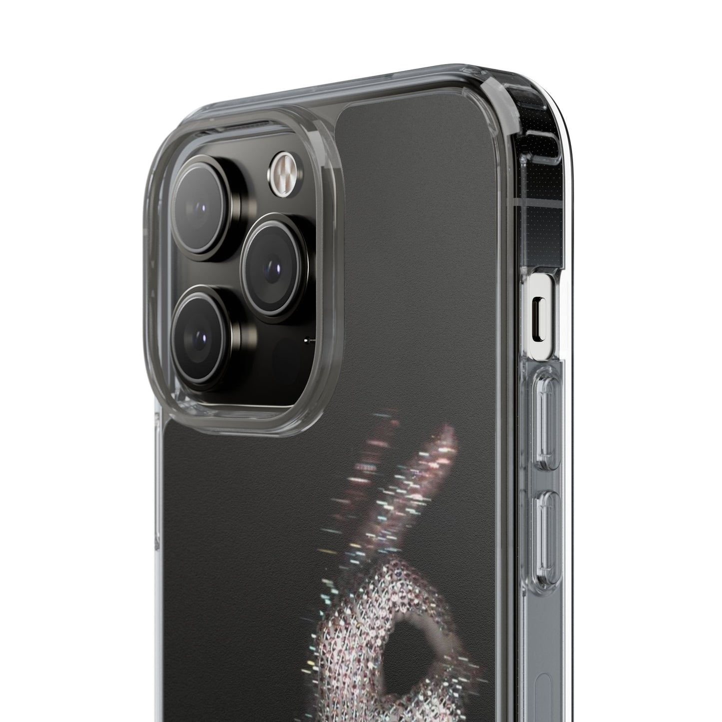Diamond Glove OK Hand Clear Phone Case