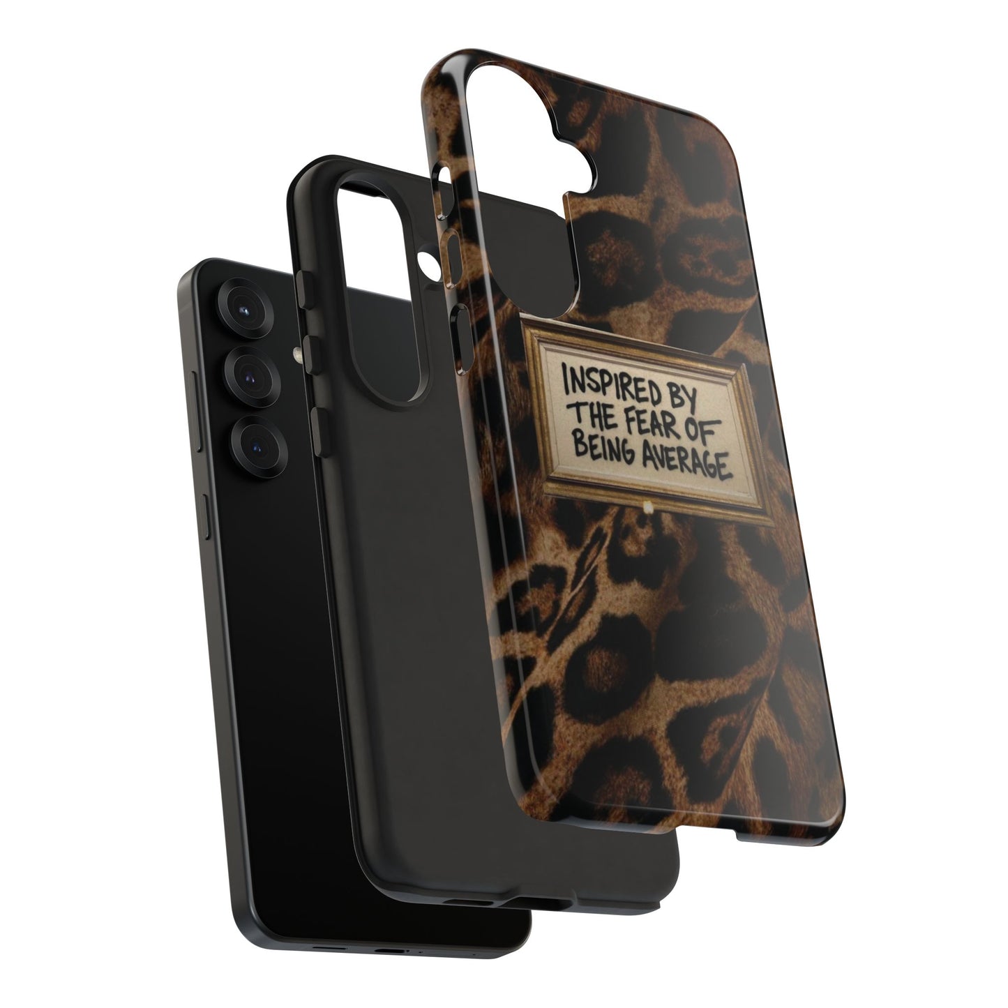 Leopard 'Inspired by the Fear of Being Average' Phone Case